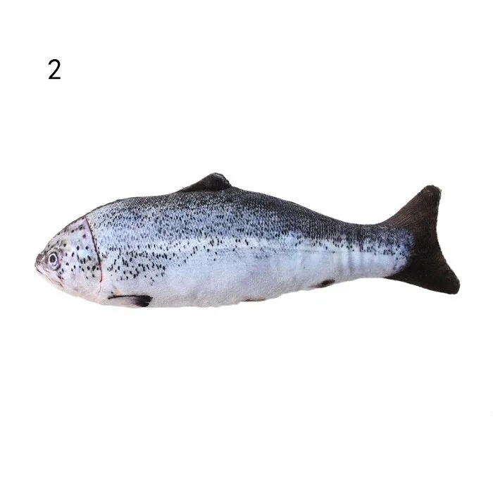 1 piece Artificial Fish Plush Mint Catnip Toys