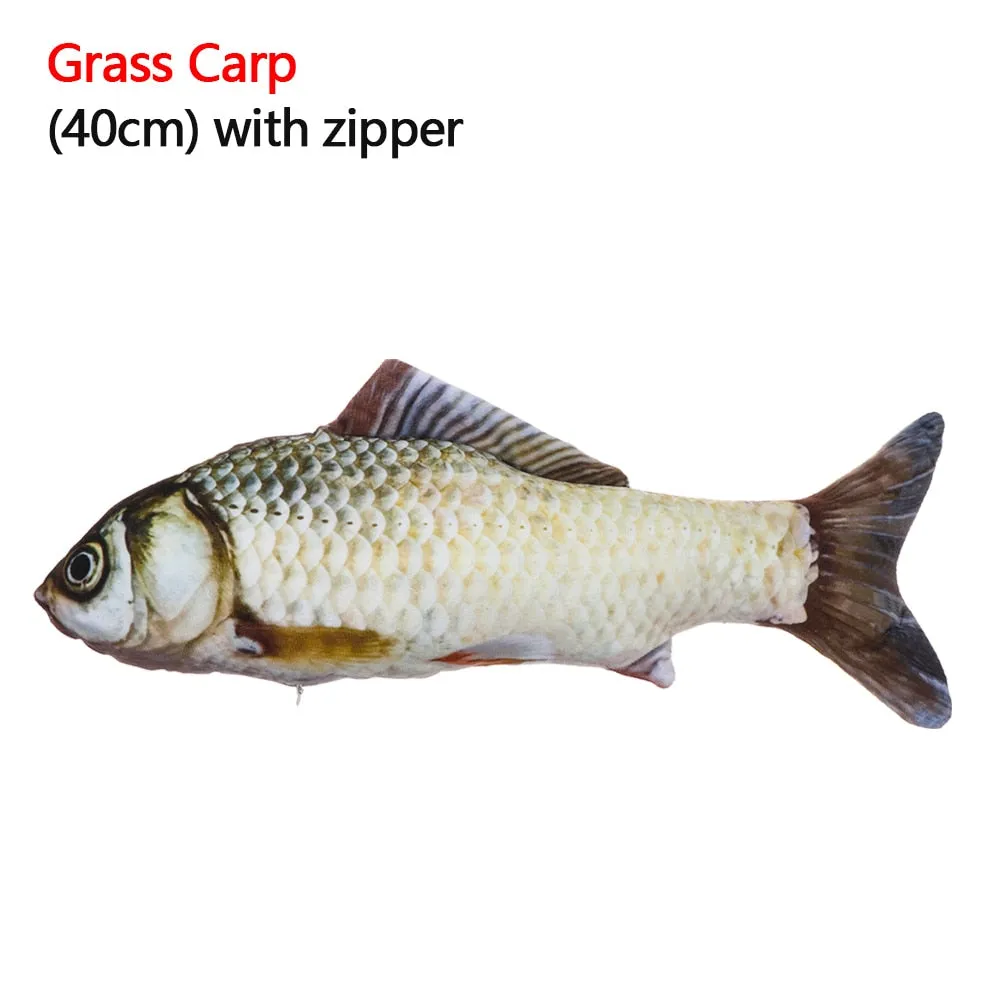 1 piece Artificial Fish Plush Mint Catnip Toys
