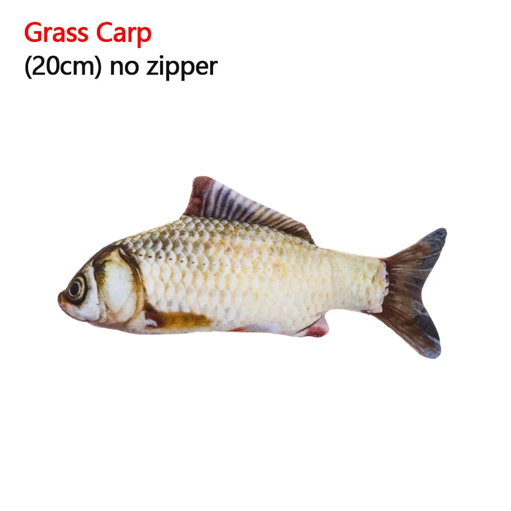 1 piece Artificial Fish Plush Mint Catnip Toys