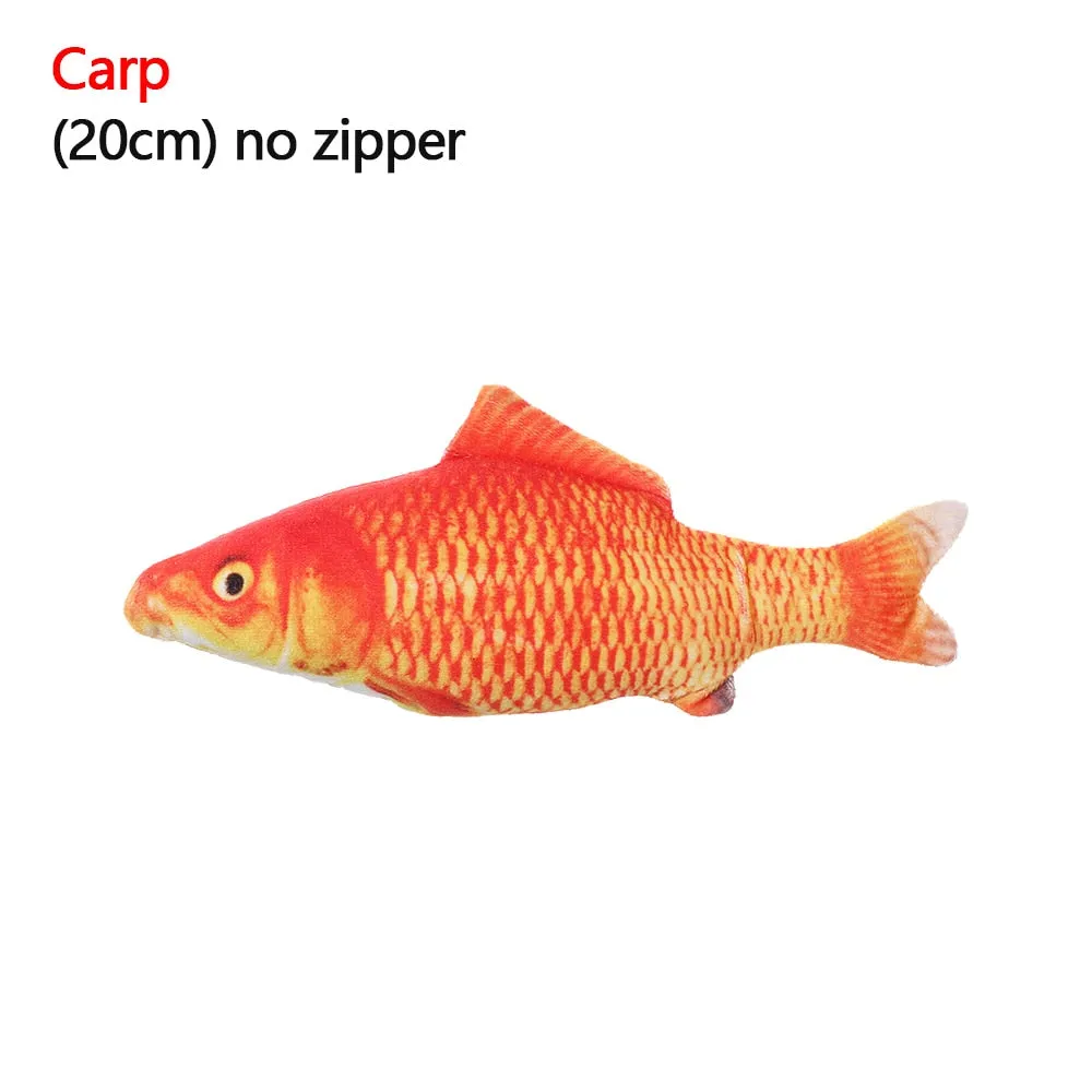 1 piece Artificial Fish Plush Mint Catnip Toys