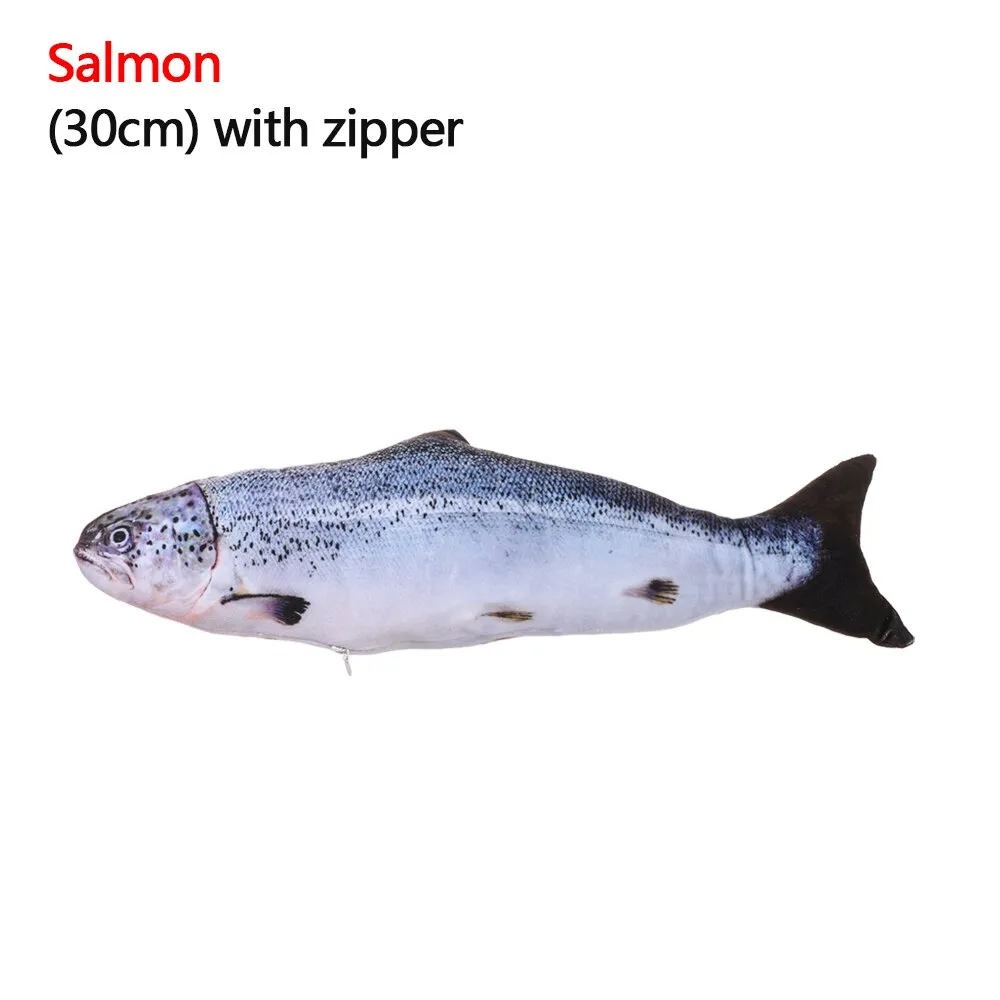 1 piece Artificial Fish Plush Mint Catnip Toys
