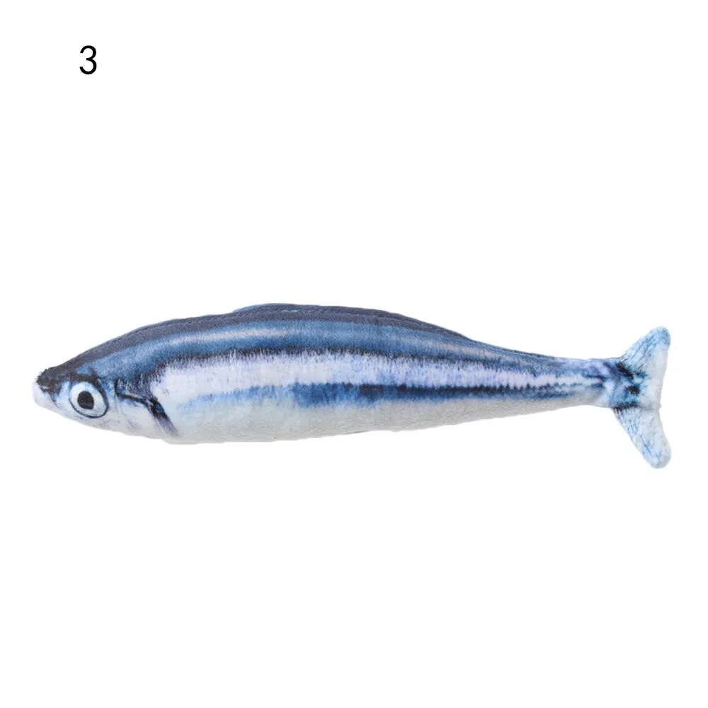 1 piece Artificial Fish Plush Mint Catnip Toys