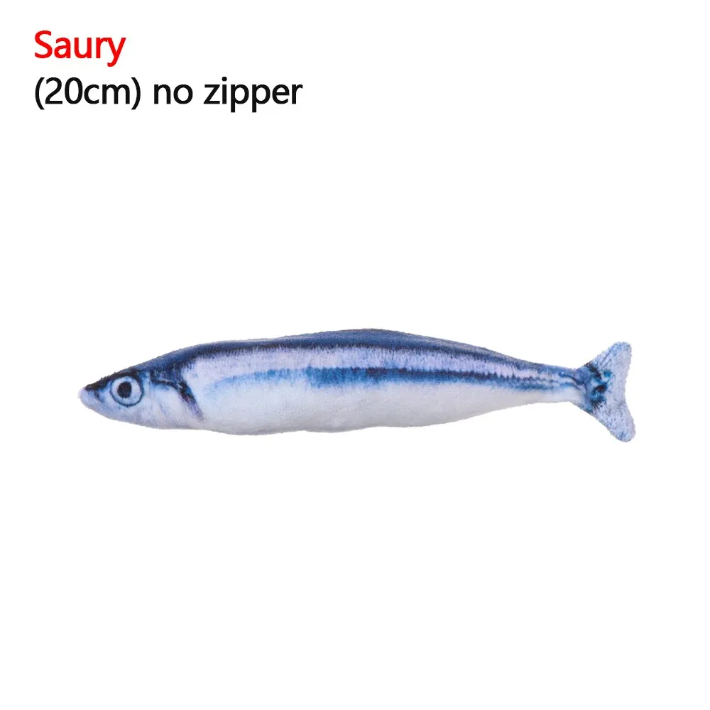1 piece Artificial Fish Plush Mint Catnip Toys