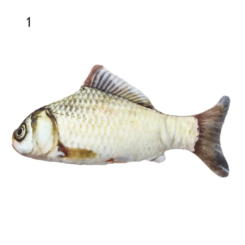 1 piece Artificial Fish Plush Mint Catnip Toys
