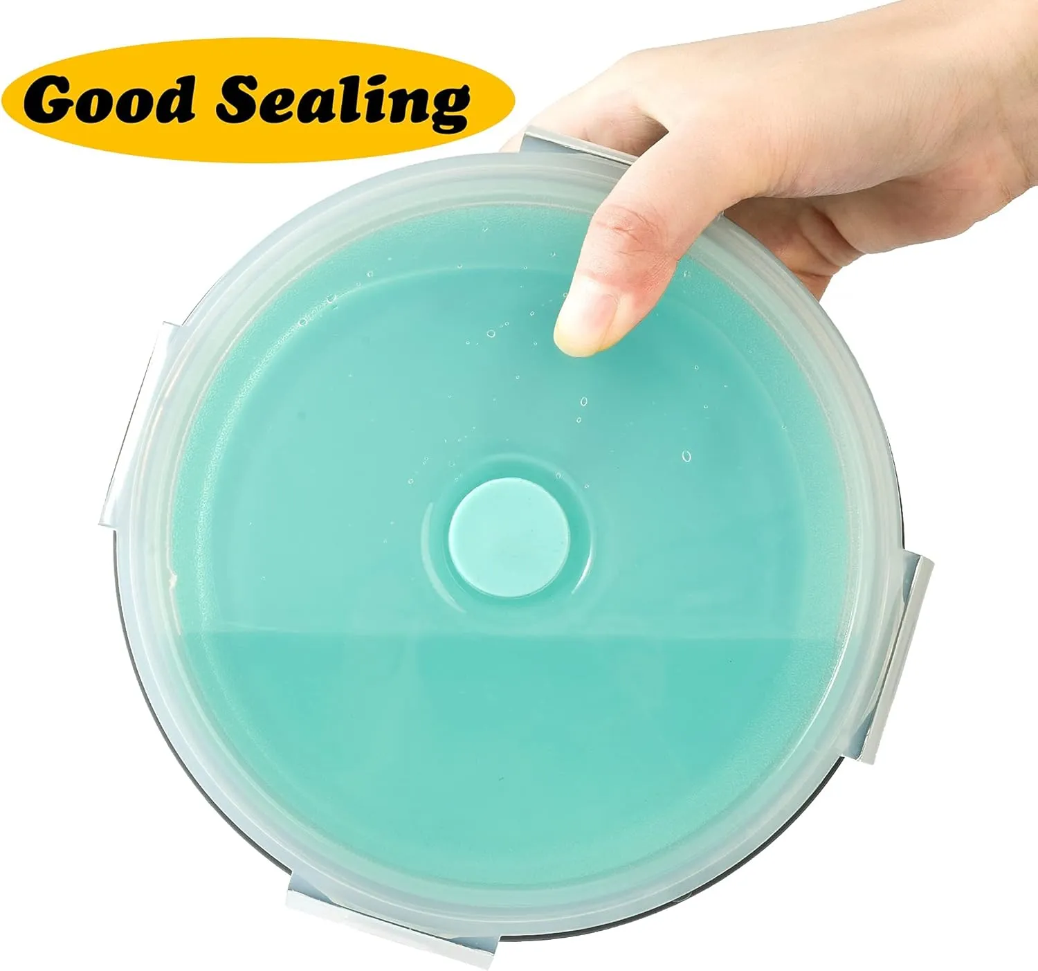 2 Pack Collapsible Dog Bowls, Silicone Travel Dog Bowls Portable Dog Food Bowls with Lids Pet Feeders Collapsible Water Cup Cat Bowl Dish for Camping Traveling Walking, 17 oz 500ml