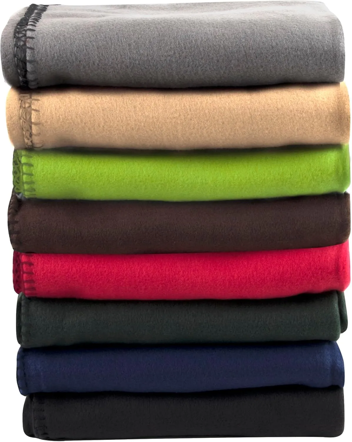 (24 Pack) Bulk Fleece Throw Blankets for Wedding Favors, Homeless Women, Men, Homes, Bed, Sofa, Couch, Office, Pet Blankets, Travel | Soft Warm Lightweight Throw Blankets in Bulk (8 Color)