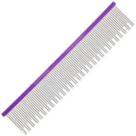 9″ Large Double Coat Deshedding Comb Purple by Petstore.Direct