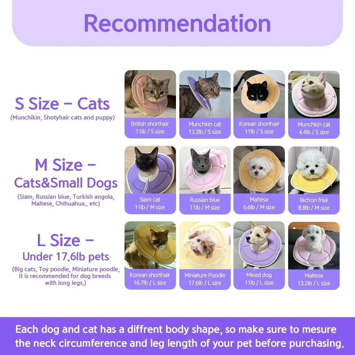Adjustable Flower Recovery Collar for Dogs and Cats, Soft Comfortable Lightweight, Prevent Licking Wounds, Non-Vision Blocking, Pink,Yellow,Purple (Yellow, Medium)
