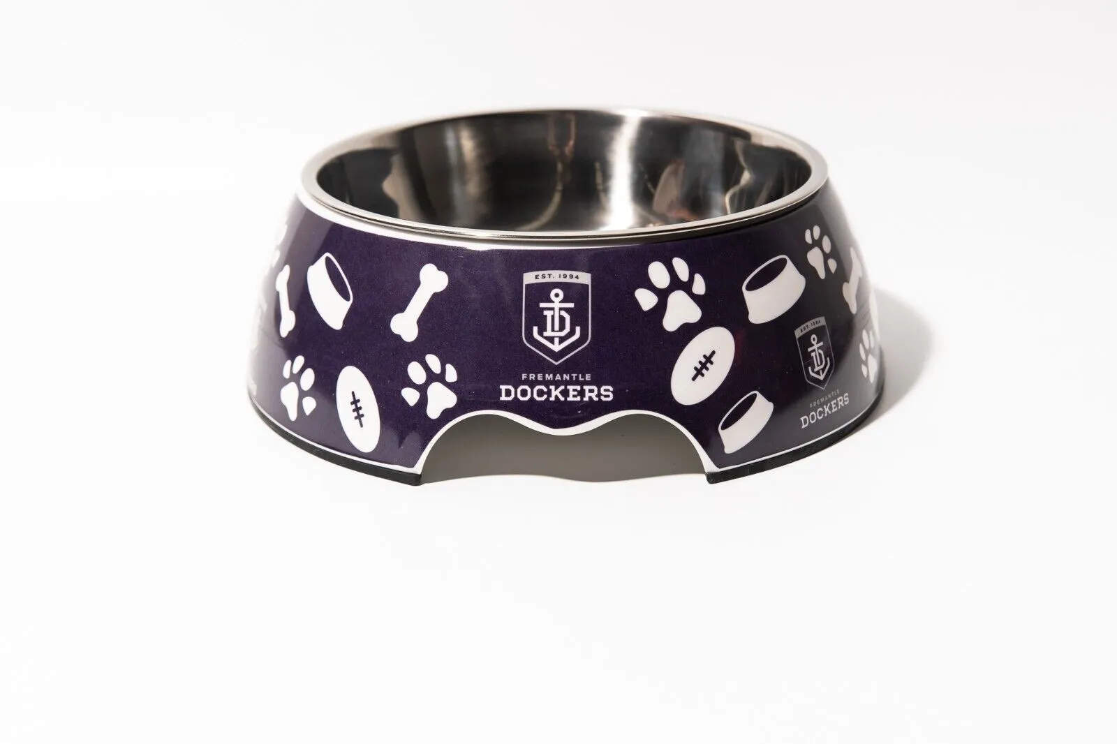 AFL Pet Bowl - Fremantle Dockers - Food Water - Dog Cat