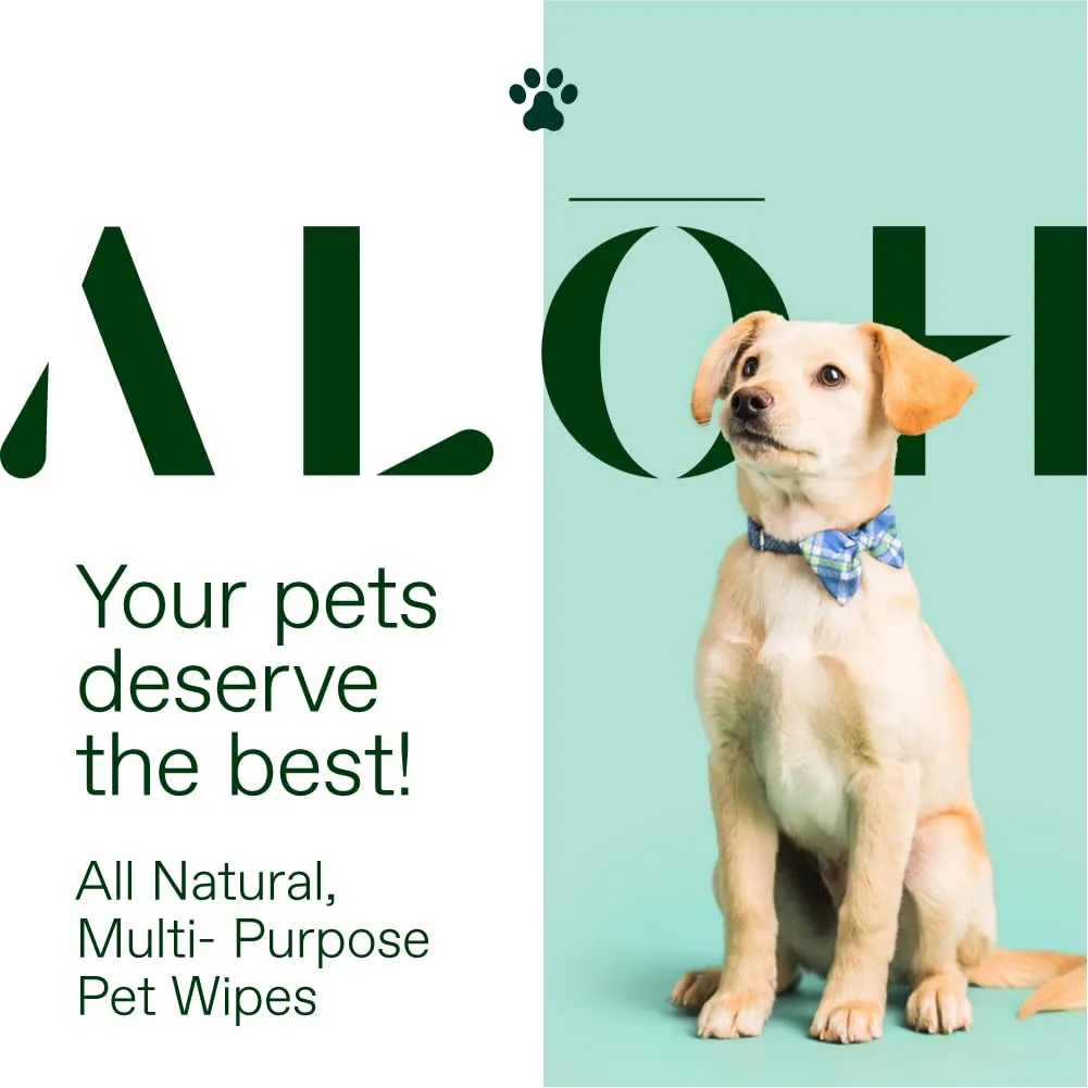ALH Hypoallergenic | All-Natural | Multi-Purpose Pet Wipes, Unscented 50ct Wipes