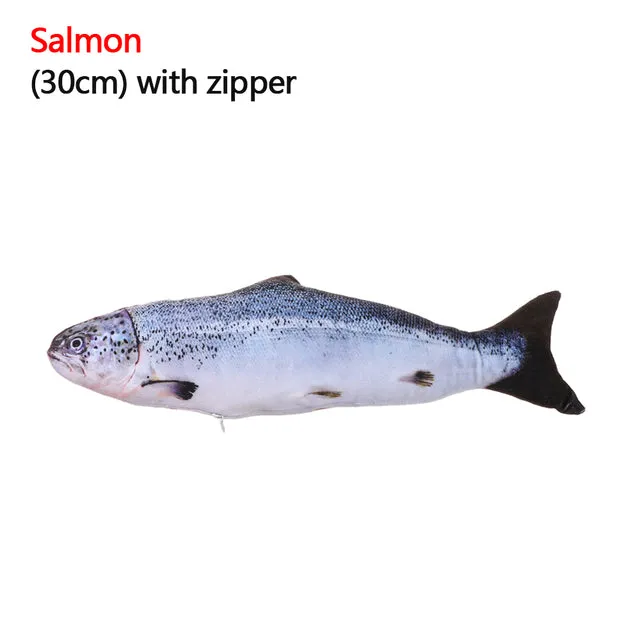 Artificial Fish Plush Pet Dog Toys Sleeping