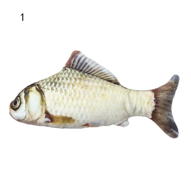 Artificial Fish Plush Pet Dog Toys Sleeping