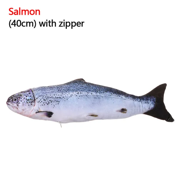 Artificial Fish Plush Pet Dog Toys Sleeping