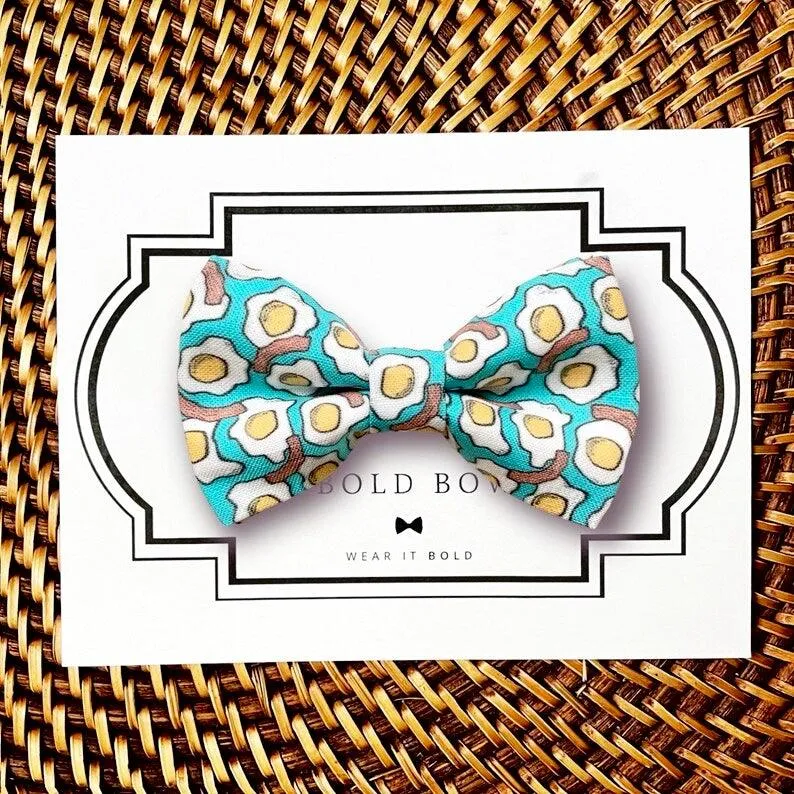 Bacon & Eggs Bow Tie for Dog and Cat Collar