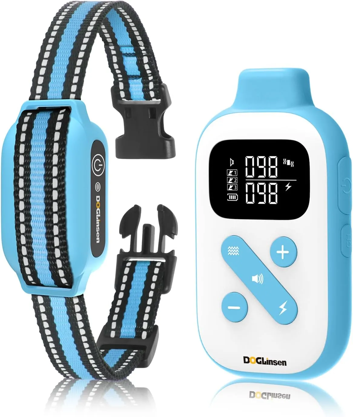 Bark Collar with Remote, Automatic Bark and Training Collar Combo, Bark Collar for Small Medium Large Dogs, Vibration, Beep, Static Shock and Auto Bark Mode