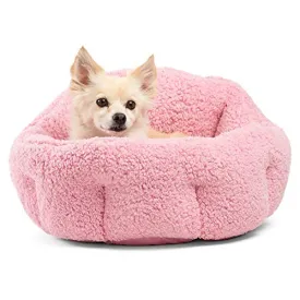 Best Friends by Sheri OrthoComfort Deep Dish Cuddler (20x20x12") - Self-Warming Cat and Dog Bed, Pink