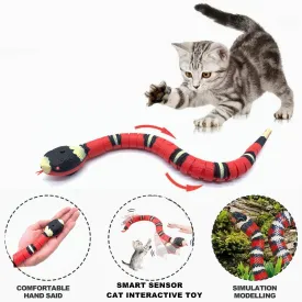 Best Smart Sensing Snake Cats Dogs Toy Slithering Action Great fun for Pets