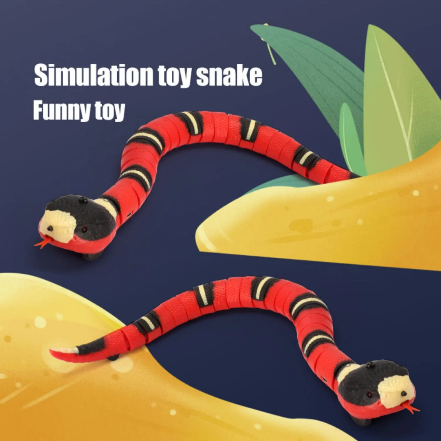 Best Smart Sensing Snake Cats Dogs Toy Slithering Action Great fun for Pets