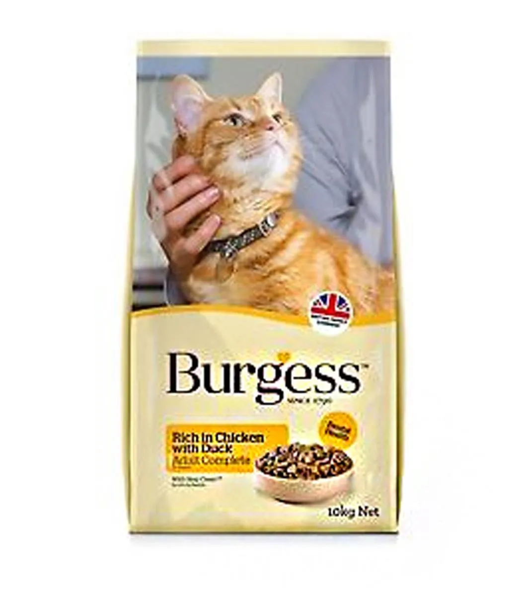 Burgess Supacat | Dry Cat Food | Adult | Chicken & Duck - 10kg
