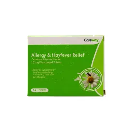 Careway cetirizine Allergy & Hay Fever Relief 14 Tablets