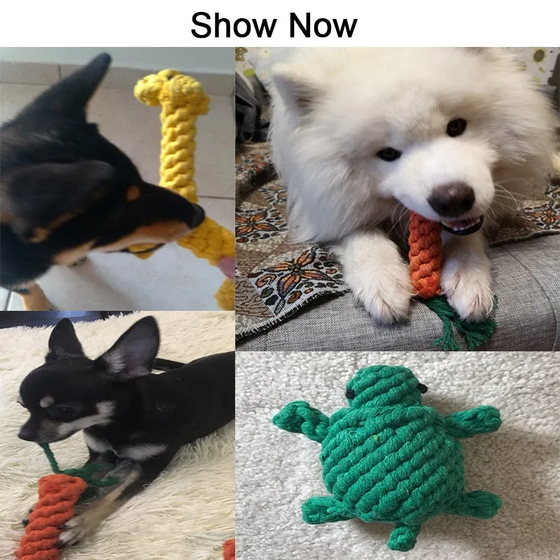 Cartoon Animal Dog Chew Toys
