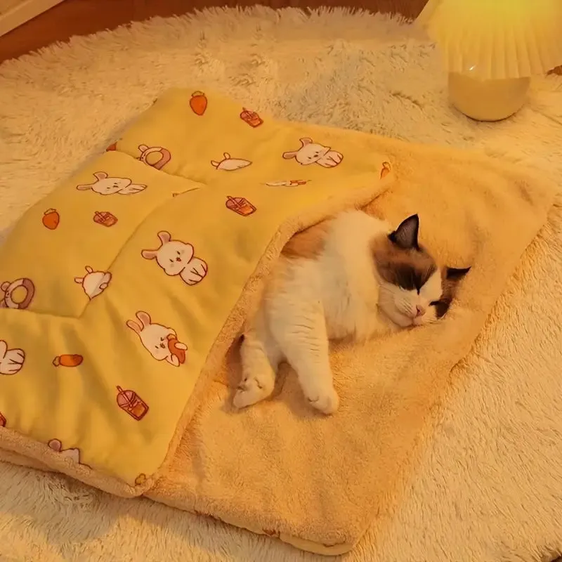 Cartoon Rabbit Print Pet Pad