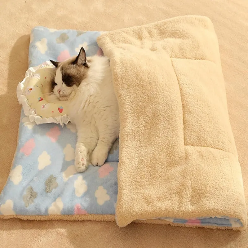 Cartoon Rabbit Print Pet Pad