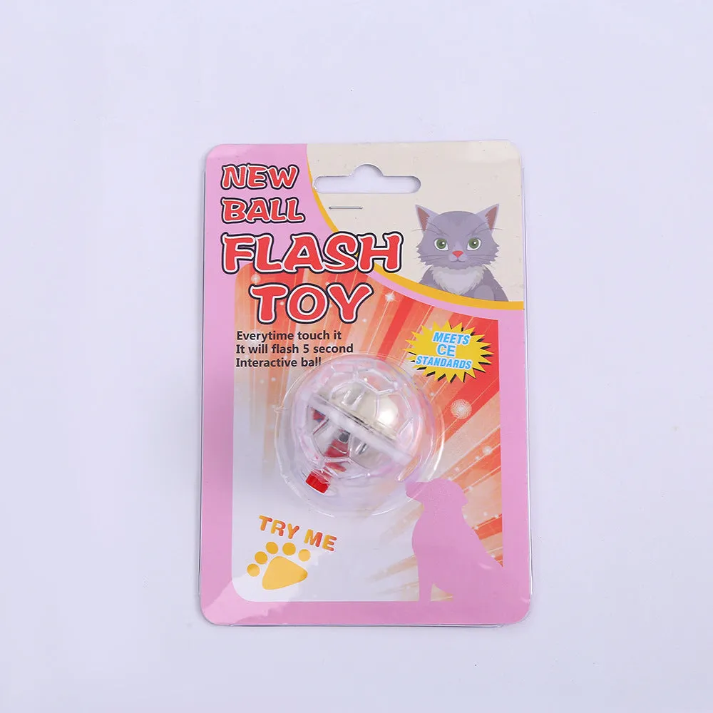 Cat Dog Toy Ball New Fashion Glowing Transparent Plastic Ball