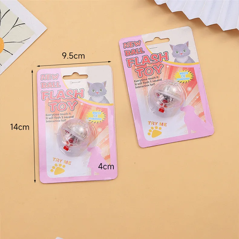 Cat Dog Toy Ball New Fashion Glowing Transparent Plastic Ball