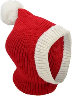 Dog Winter Hat, Dog Costumes Hat Scarf Set, Dog Hat Scarf Set, Dog Knitted Hat, Dog Winter Hat Red Pet Christmas Winter Warm Knitted Hat for Small and Medium Dogs (M)