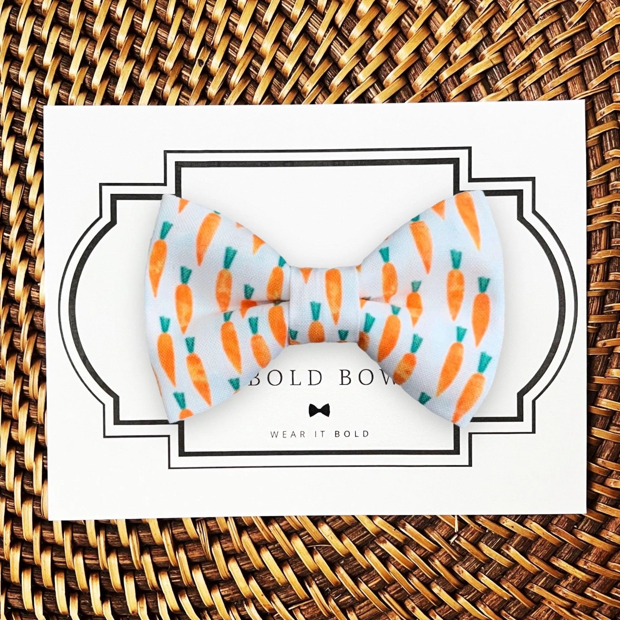 Easter Carrot Bow Tie for Dog Collar and Cat Collar