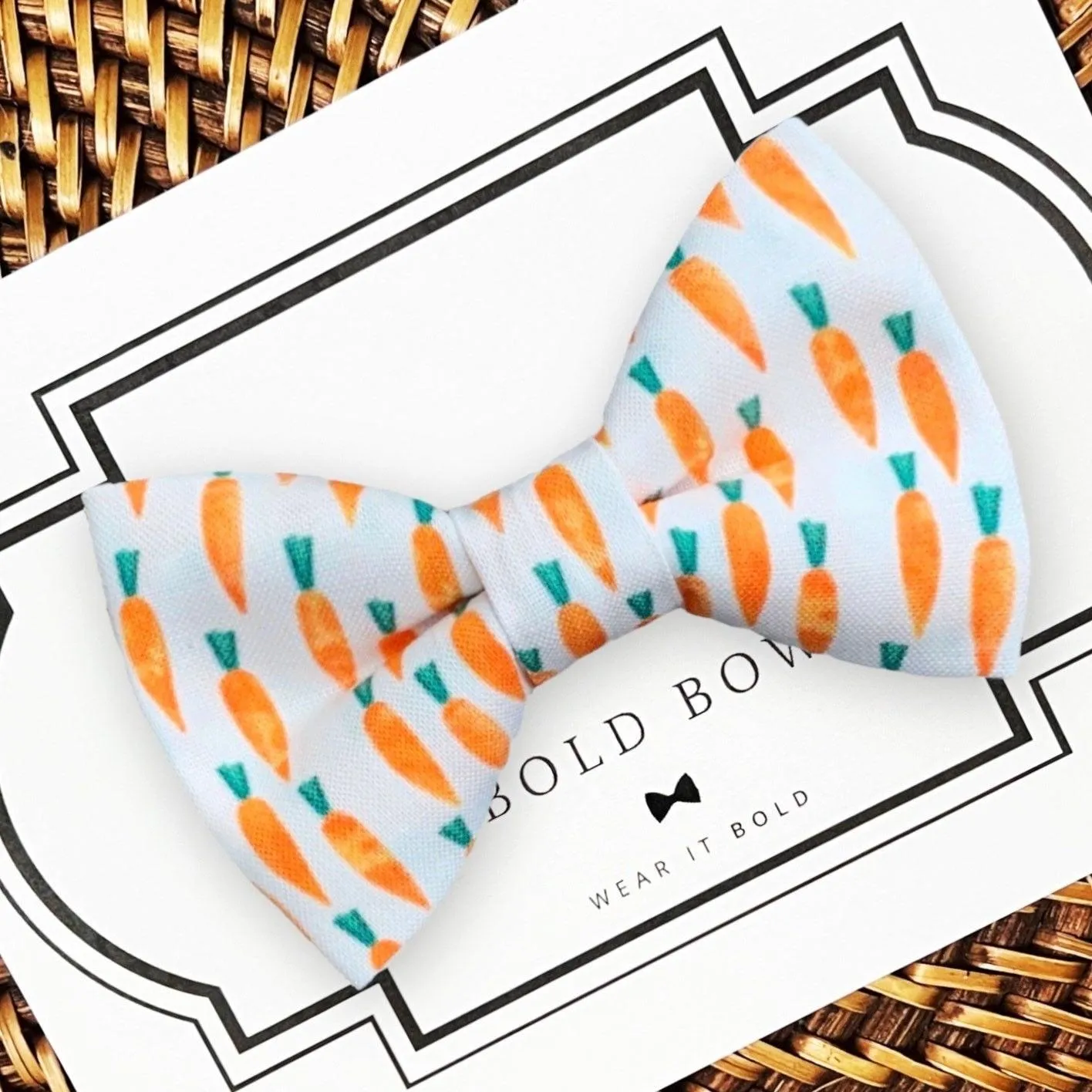 Easter Carrot Bow Tie for Dog Collar and Cat Collar