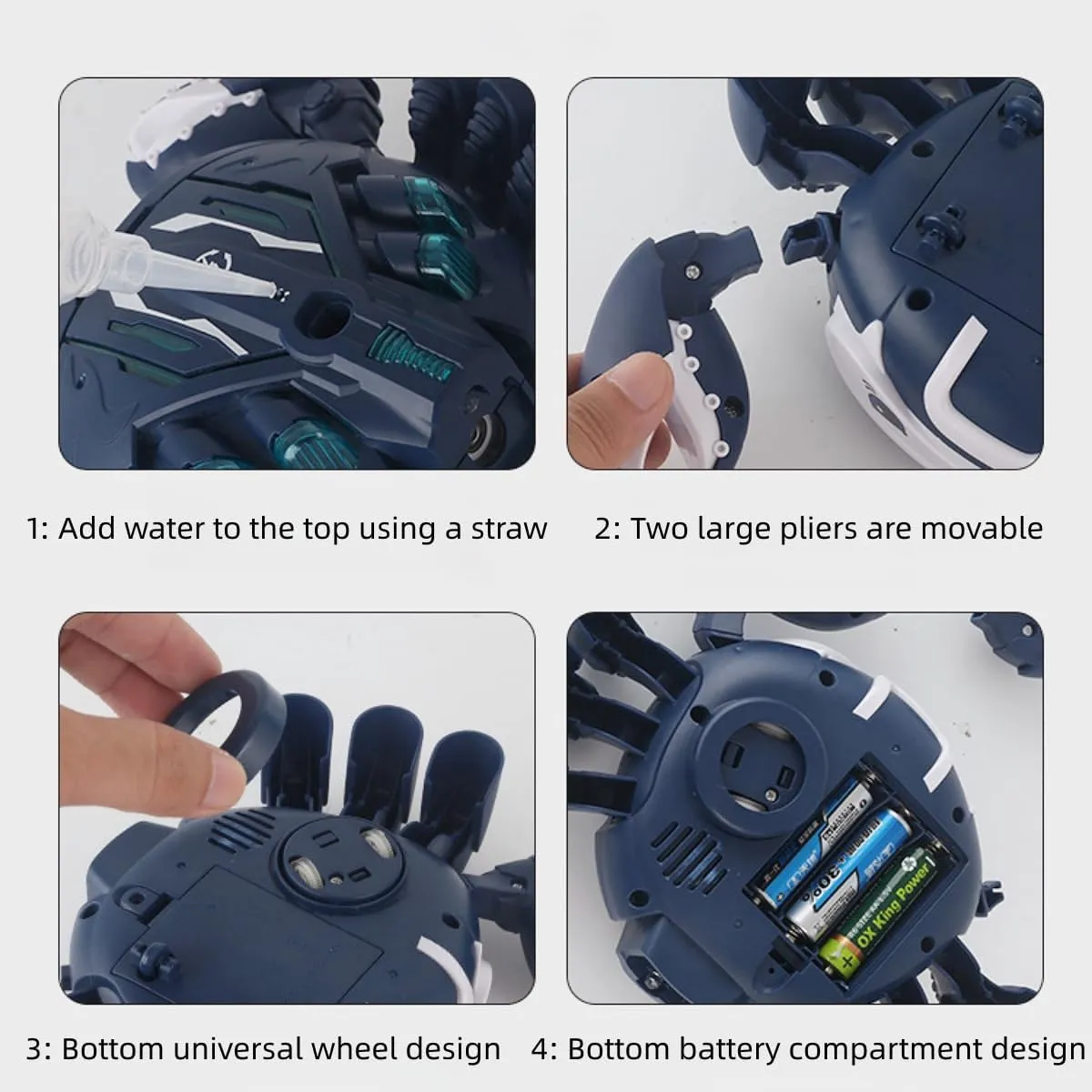 Escaping Crab Dog Toy with Obstacle Avoidance Sensor ,Christmas Easter