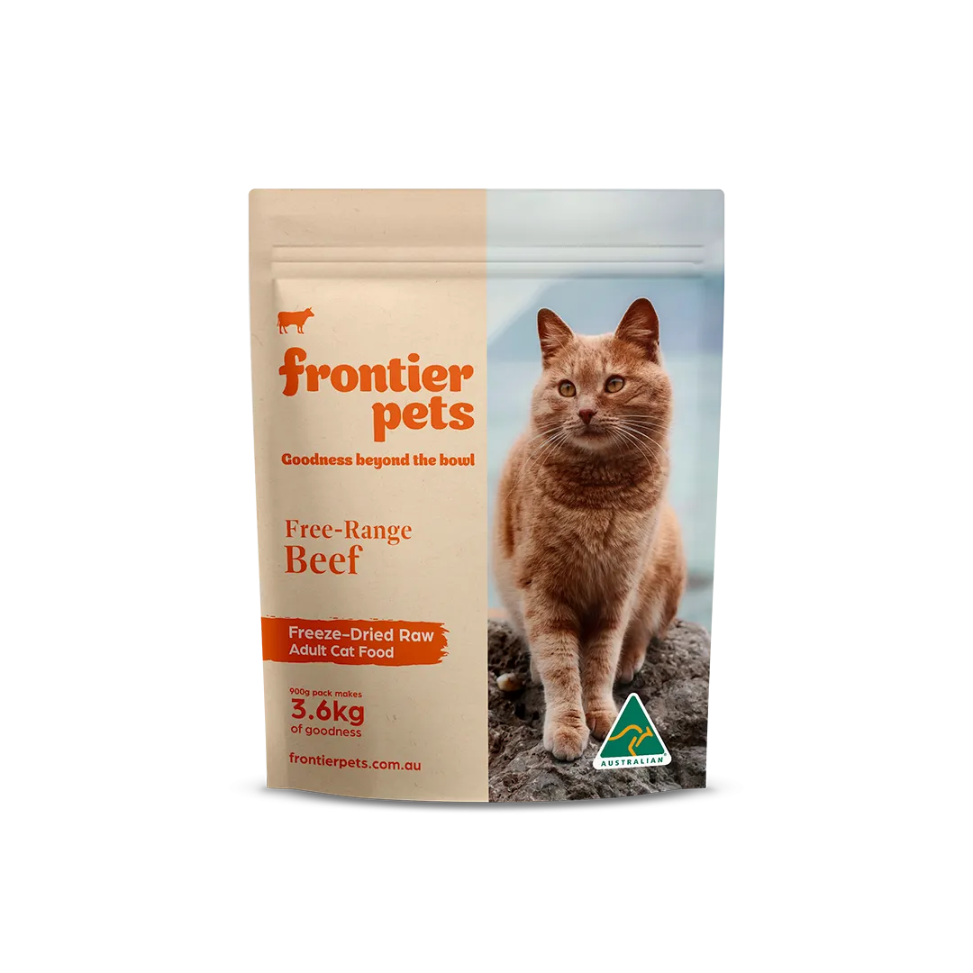 Free-Range Beef | Raw Freeze-Dried Cat Food - Adult