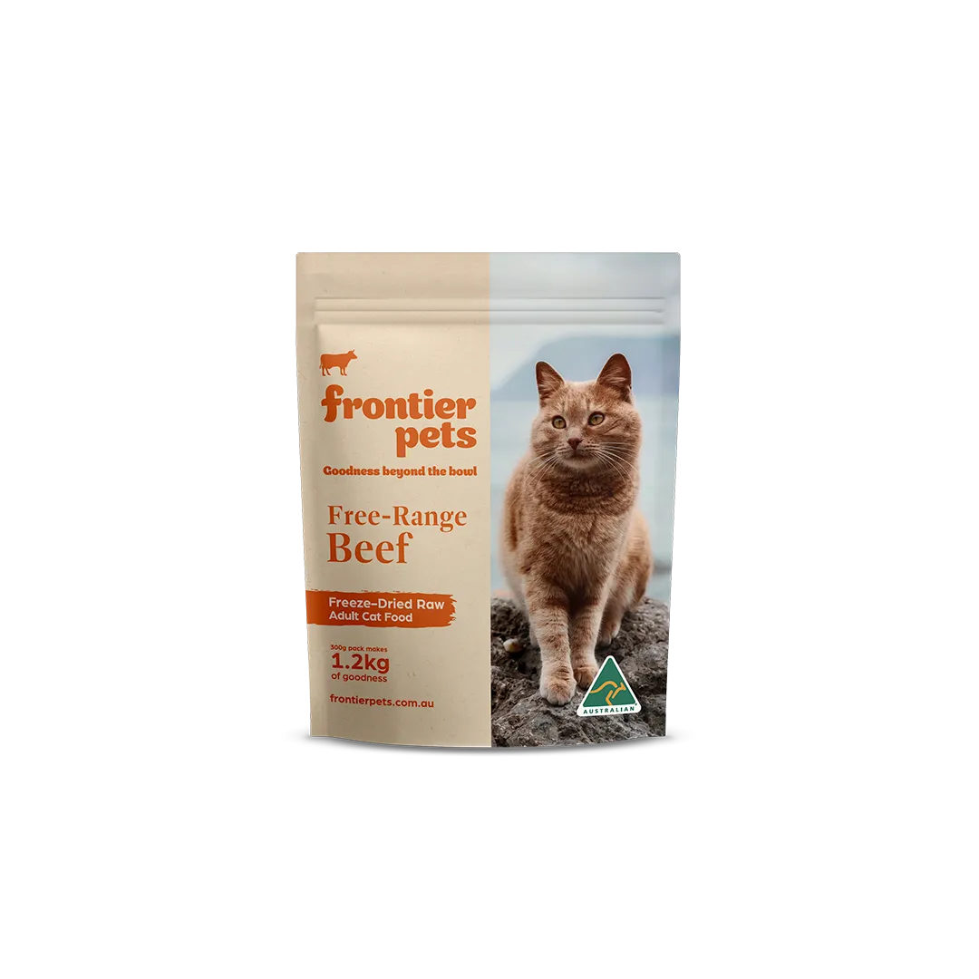 Free-Range Beef | Raw Freeze-Dried Cat Food - Adult