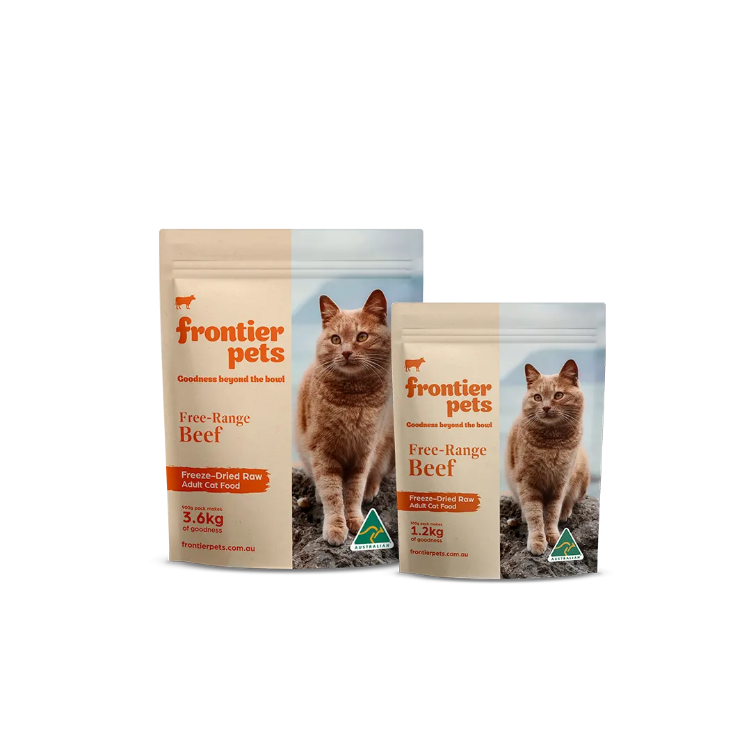 Free-Range Beef | Raw Freeze-Dried Cat Food - Adult