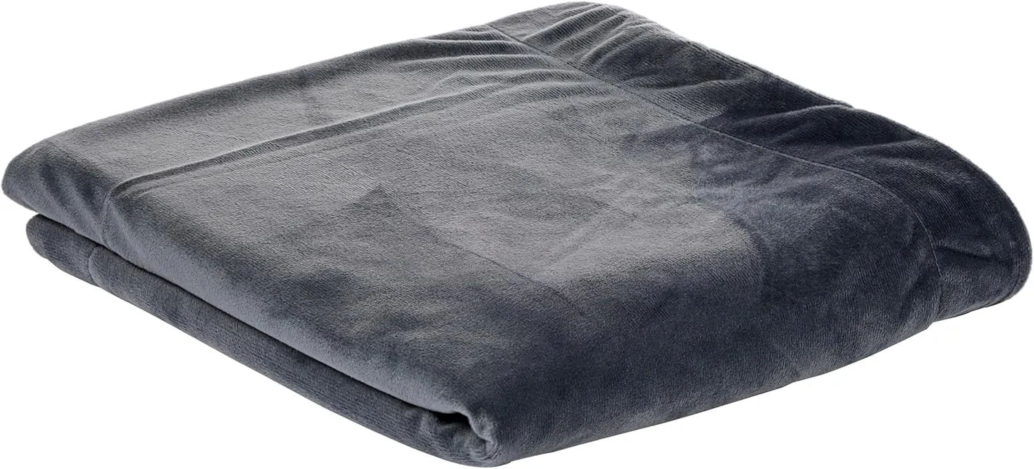 Friends Forever Durable Dog Blanket for Couch Protection, Two Tone Reversible Pet Hair Resistant Blanket for Dogs Cats Bed Kennel Crate Car Seat - Soft Velvet, Warm Fleece, Bailey 53" x 42"