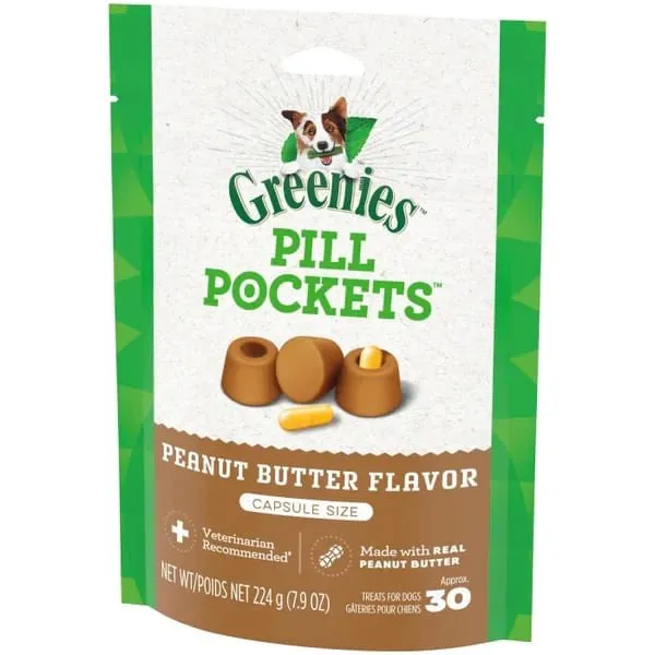 Greenies Pill Pockets for Capsules, 30 Count