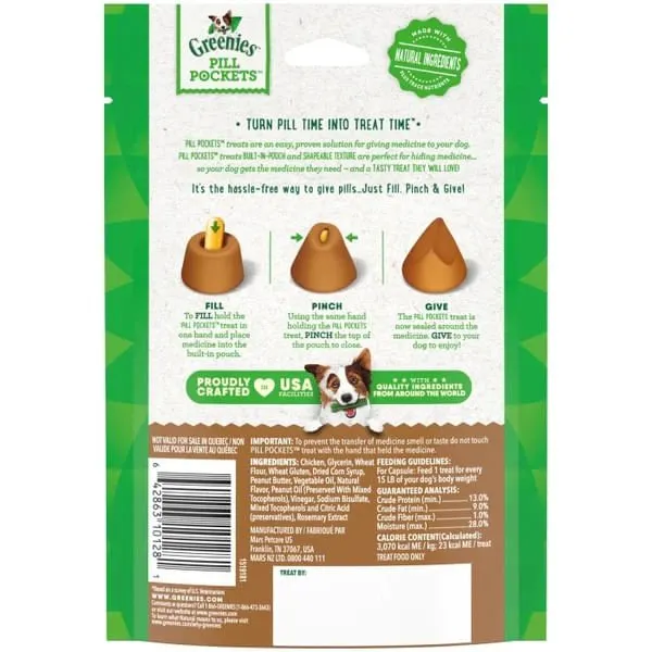 Greenies Pill Pockets for Capsules, 30 Count