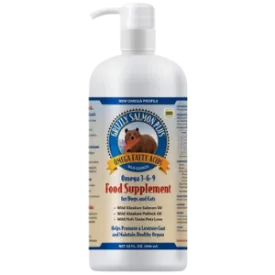 Grizzly Salmon Oil Plus Dog and Cat Food Supplement 32 oz