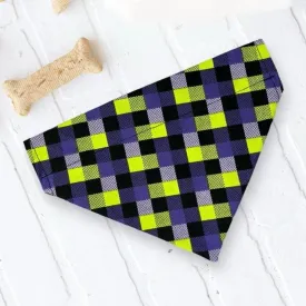Halloween Dog Bandana or Cat Bandana- Purple/Green/Black