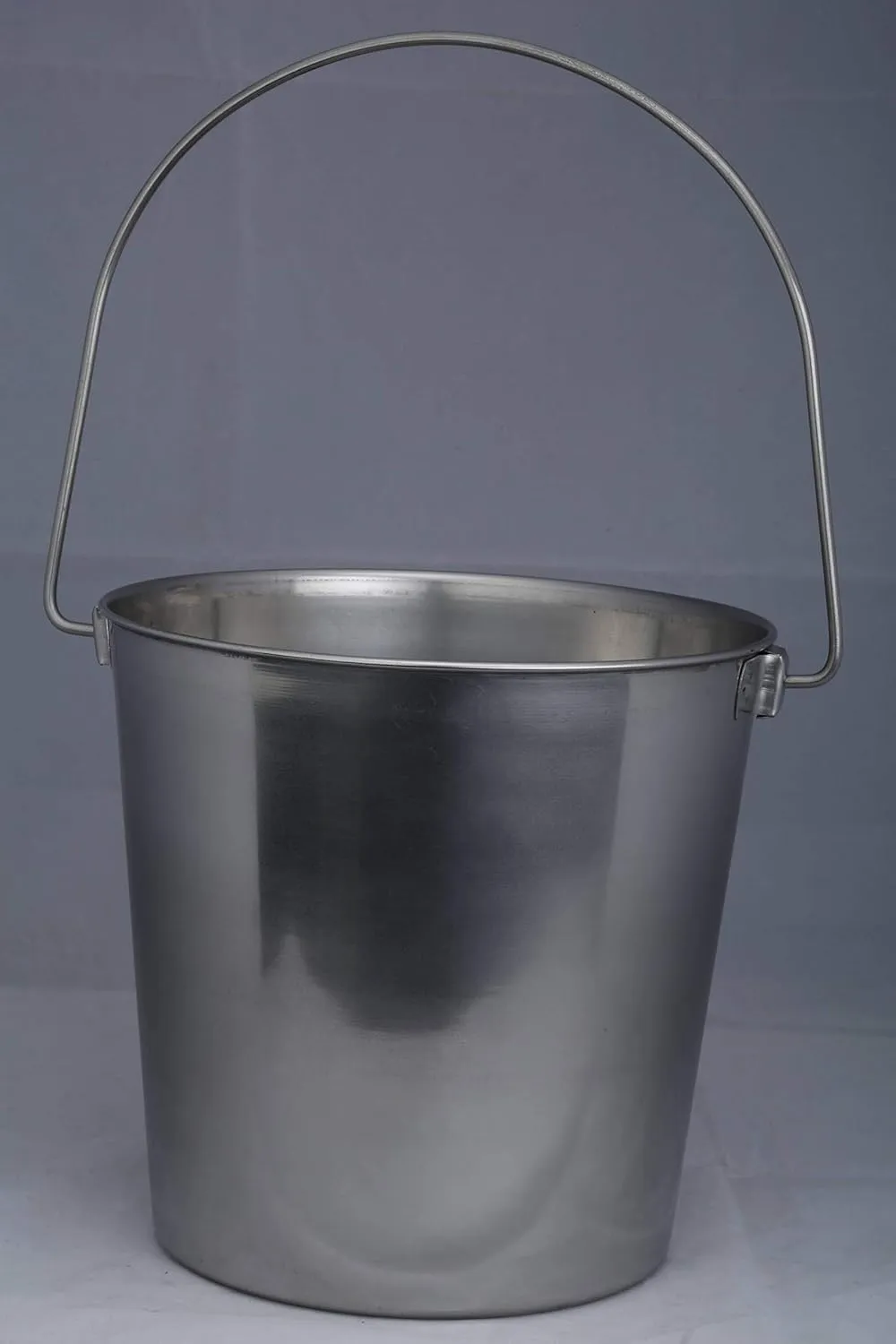 Heavy Duty Stainless Steel Pail - 2 Quart - Durable Dog Food and Water Storage