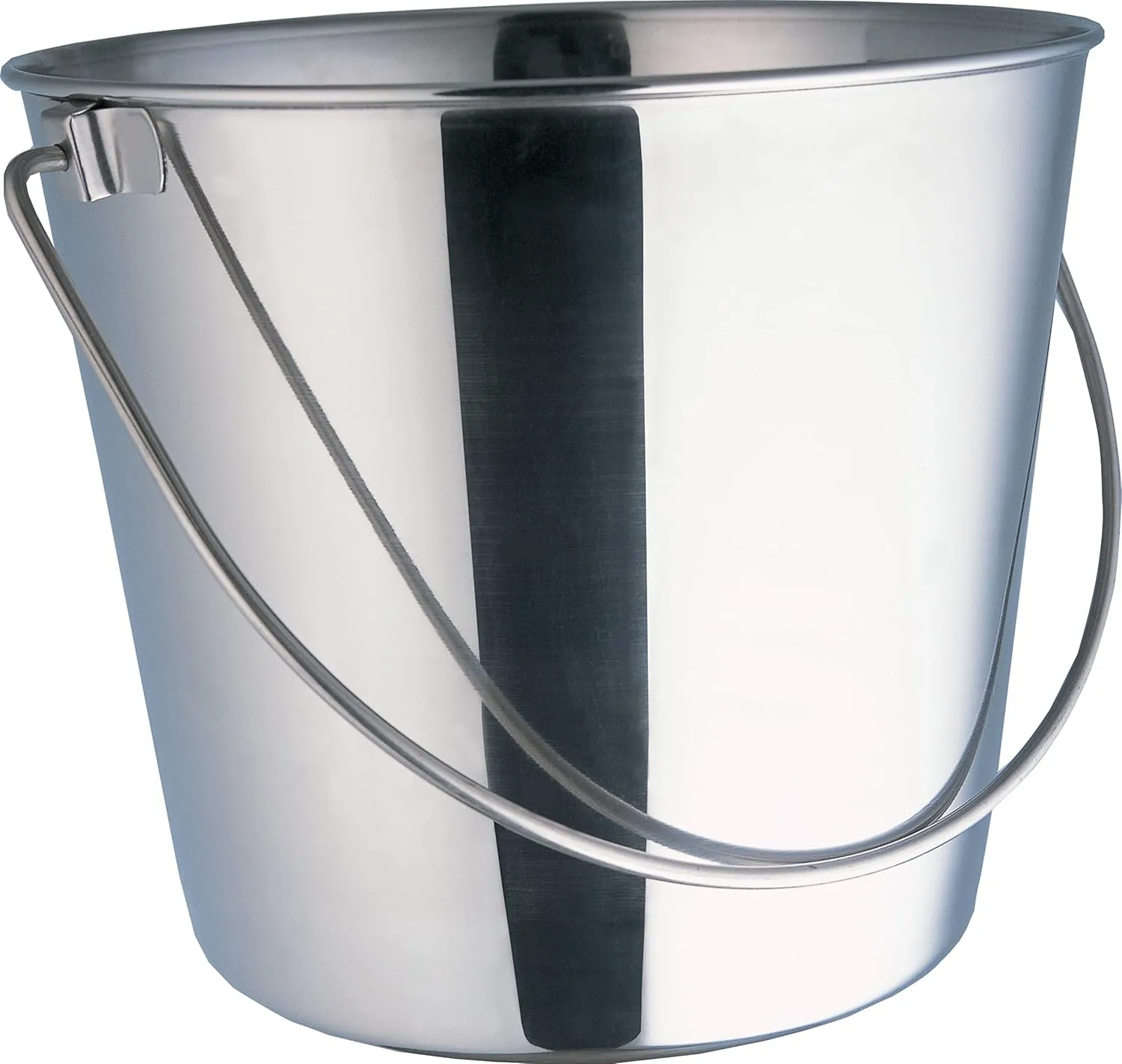 Heavy Duty Stainless Steel Pail - 2 Quart - Durable Dog Food and Water Storage