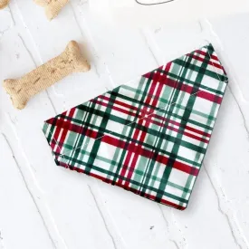 Holly Jolly Christmas Plaid Dog Bandana