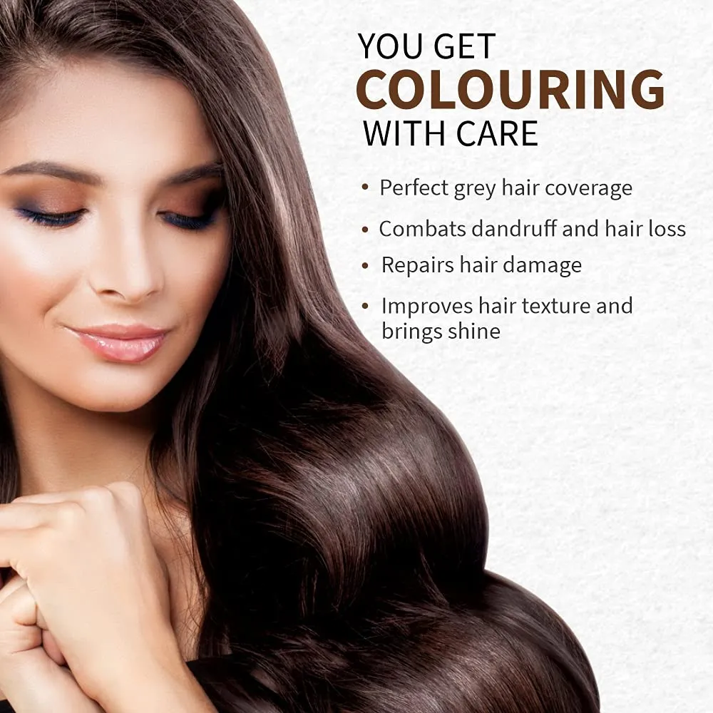 Indus Valley Bio Organic Natural Henna Hair Color Chocolate 100gm| 100% Gray Hair Coverage And Long Lasting Hair Dye | Natural Hair Dye, Vegan and Cruelty-Free