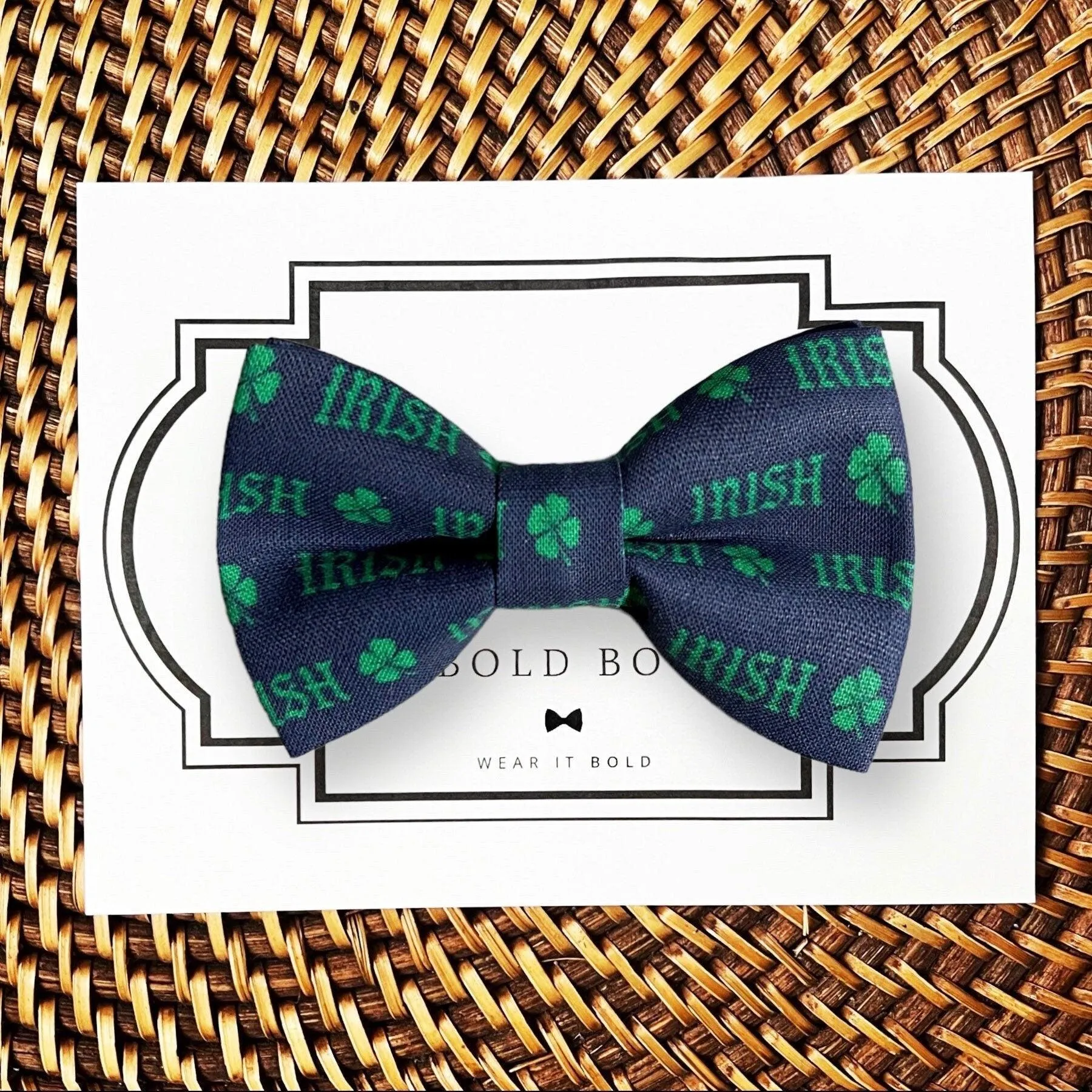 Irish St. Patrick's Day Bow for Dog Collar or Cat Collar