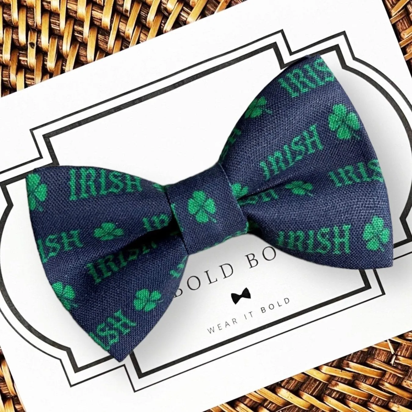 Irish St. Patrick's Day Bow for Dog Collar or Cat Collar