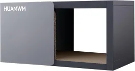 Large Modern Cat Scratcher House 2-in-1: Extra Thick Scratch Pad & Cozy Hideout for Indoor Cats, Durable Cardboard Cat Furniture with Removable Lounger Cardboard Cat House -Cats Under 22 pounds