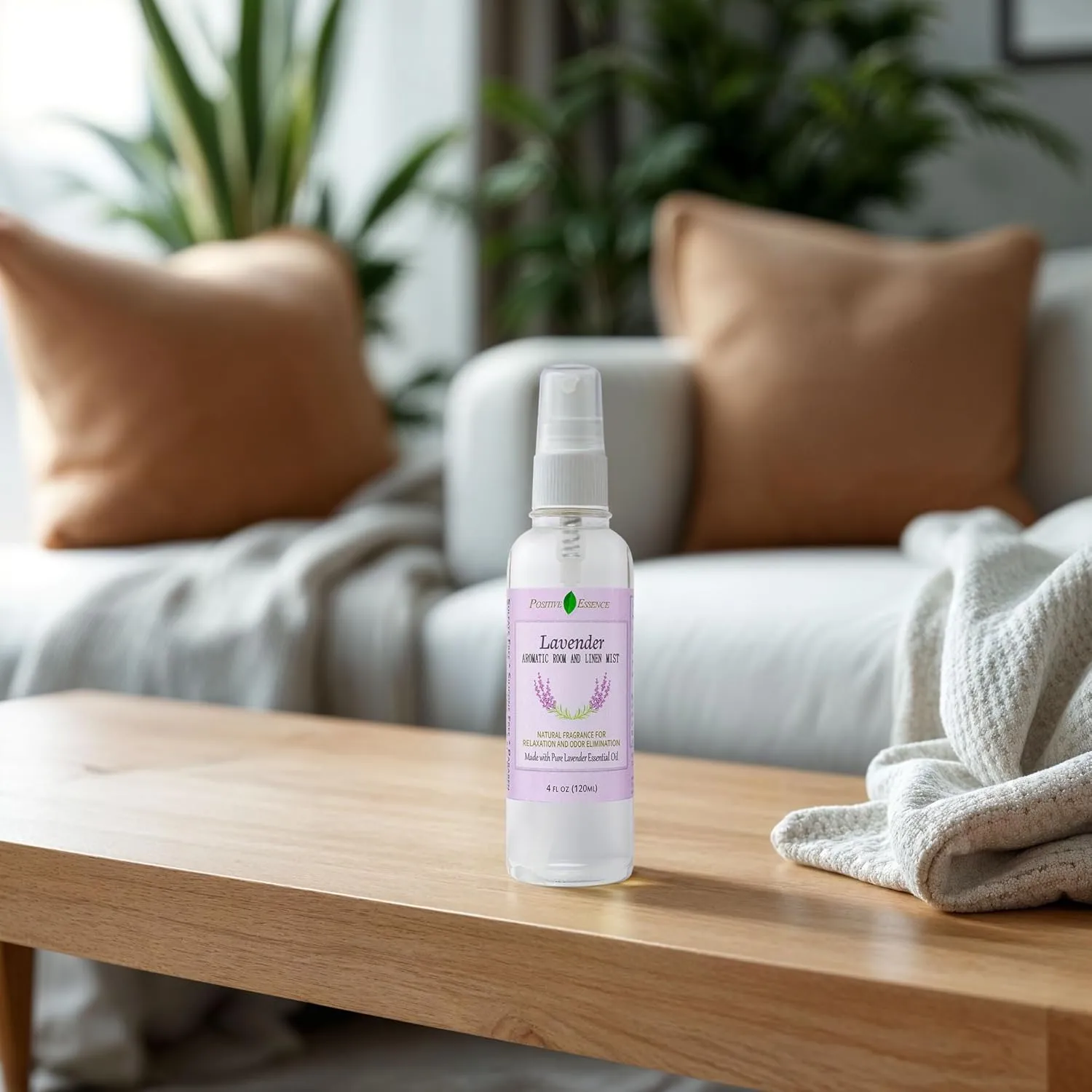 Lavender Linen and Room Spray, Natural Aromatherapy Sleep Spray for Relaxation and Stress Relief, Lavender Essential Oil for Pillows or Bedding, Odor Eliminator
