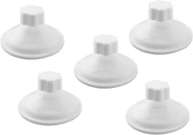 LQ Industrial 5PCS 85mm Diameter Screw Suction Cup with Screw Pet Litter Plastic White Vacuum Suction Cup for Pet Hammocks and Cat Window Seat